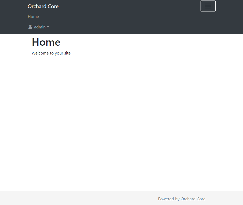 Try Orchard Core homepage after running the recipes
