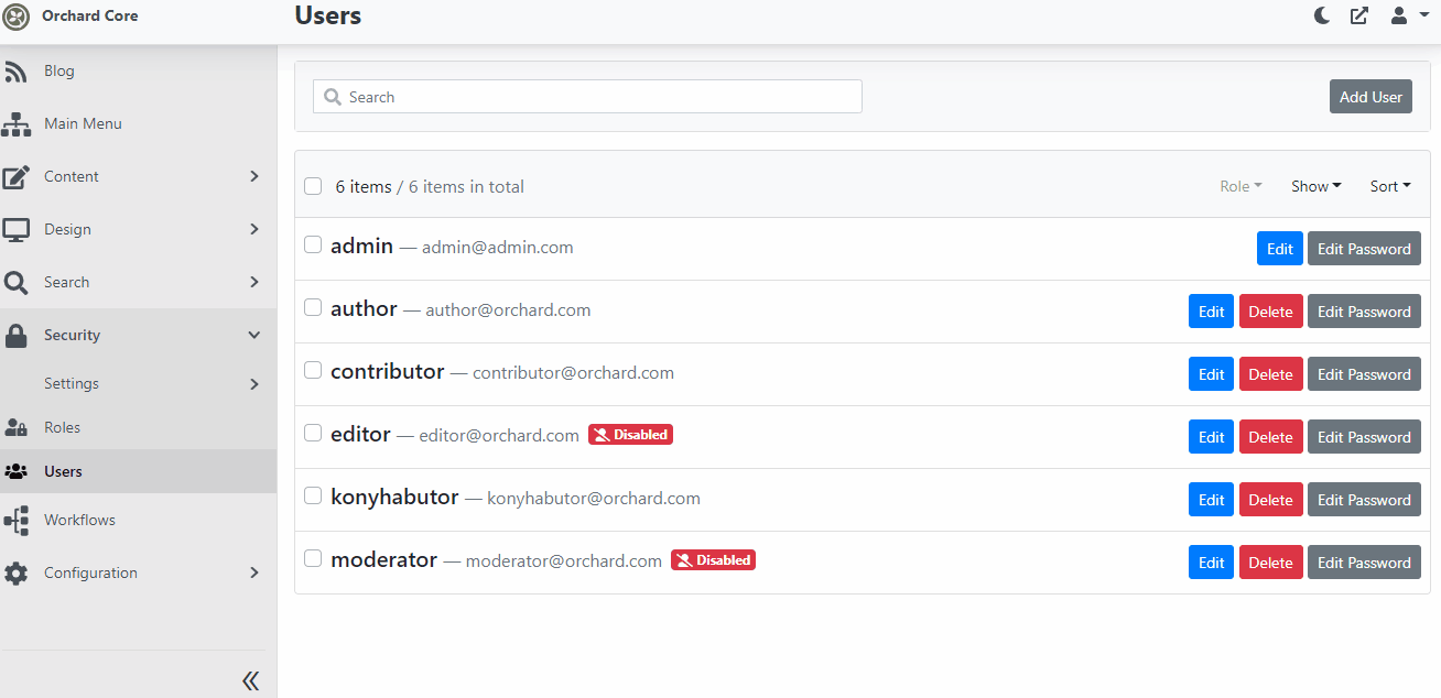 New filters on the Users page
