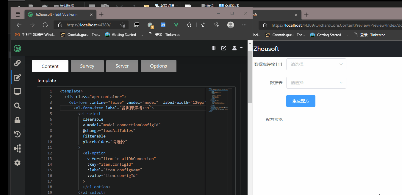 Make the Monaco editor Fields support preview