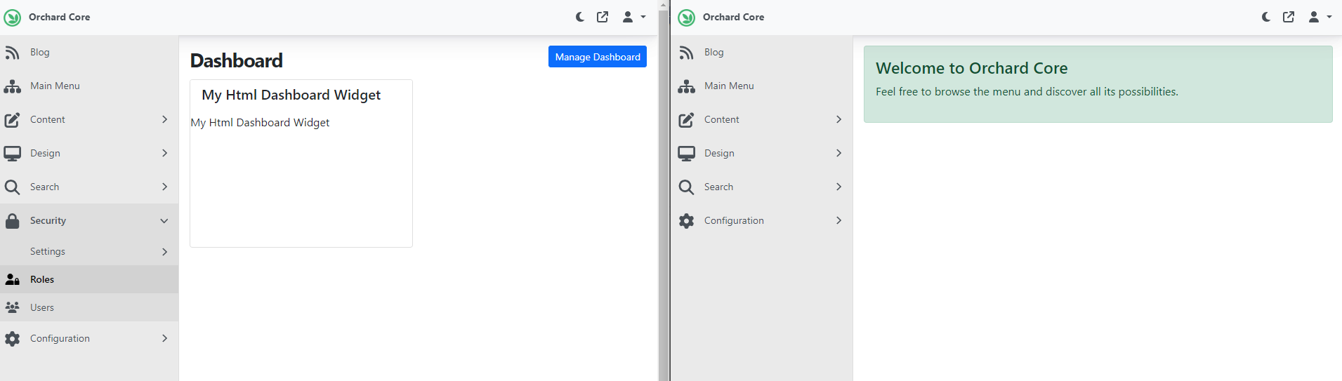 Show AdminDashboard shape when access admin dashboard is not granted