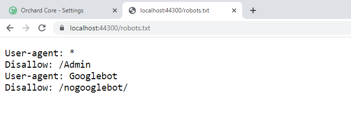 The robots.txt file