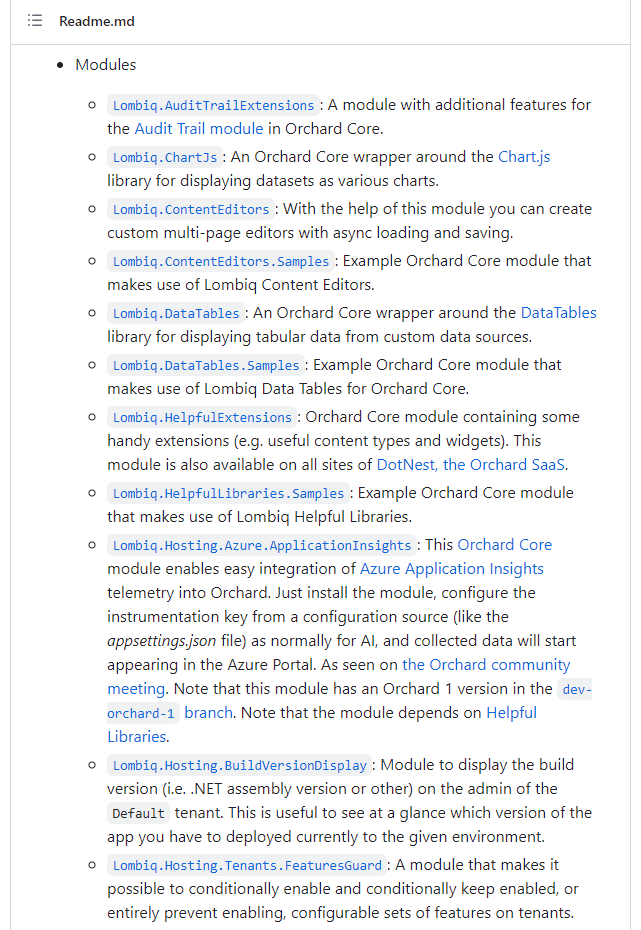 Lombiq's Open-Source Orchard Core Extensions modules