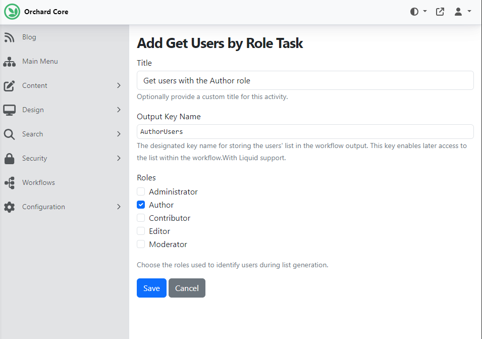 Get Users by Role Task