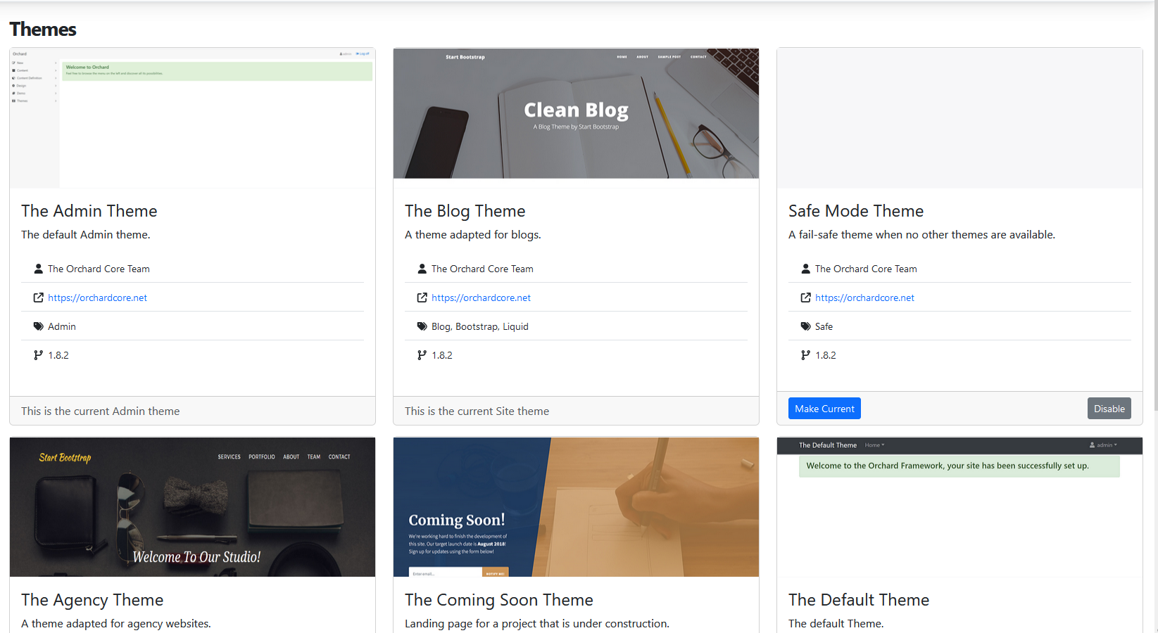 Convert Themes views to shapes
